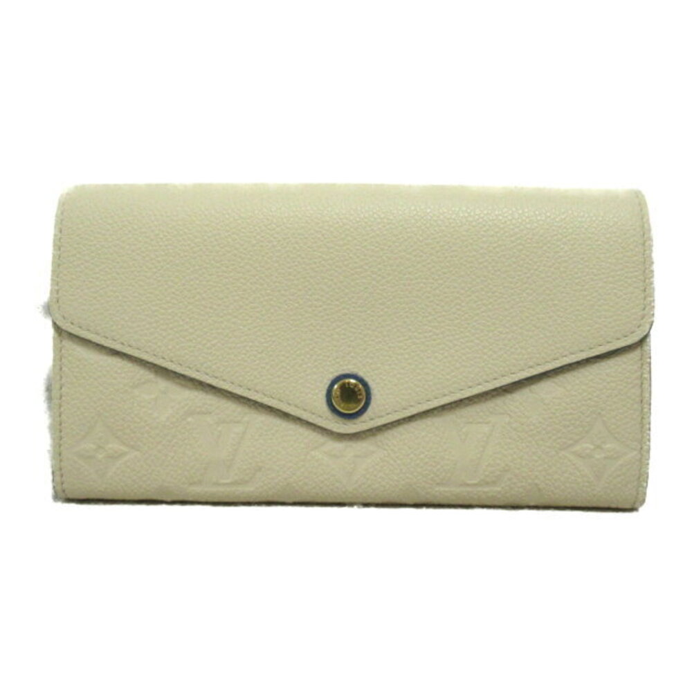 Louis Vuitton Sarah Portefeuille Wallet Long Empreinte Ivory White Creme